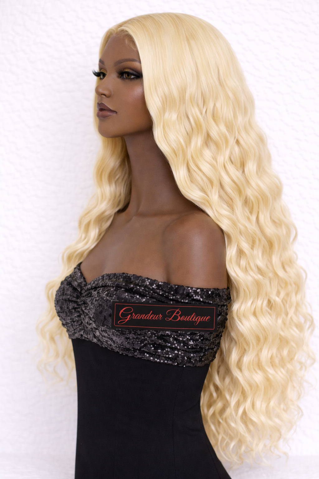 Grandeur Burmese Curly – 13x6 HD Frontal Wig (613 Blonde)