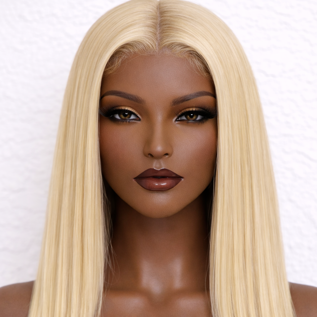 Grandeur Straight – 13x6 HD Frontal Wig (613 Blonde)