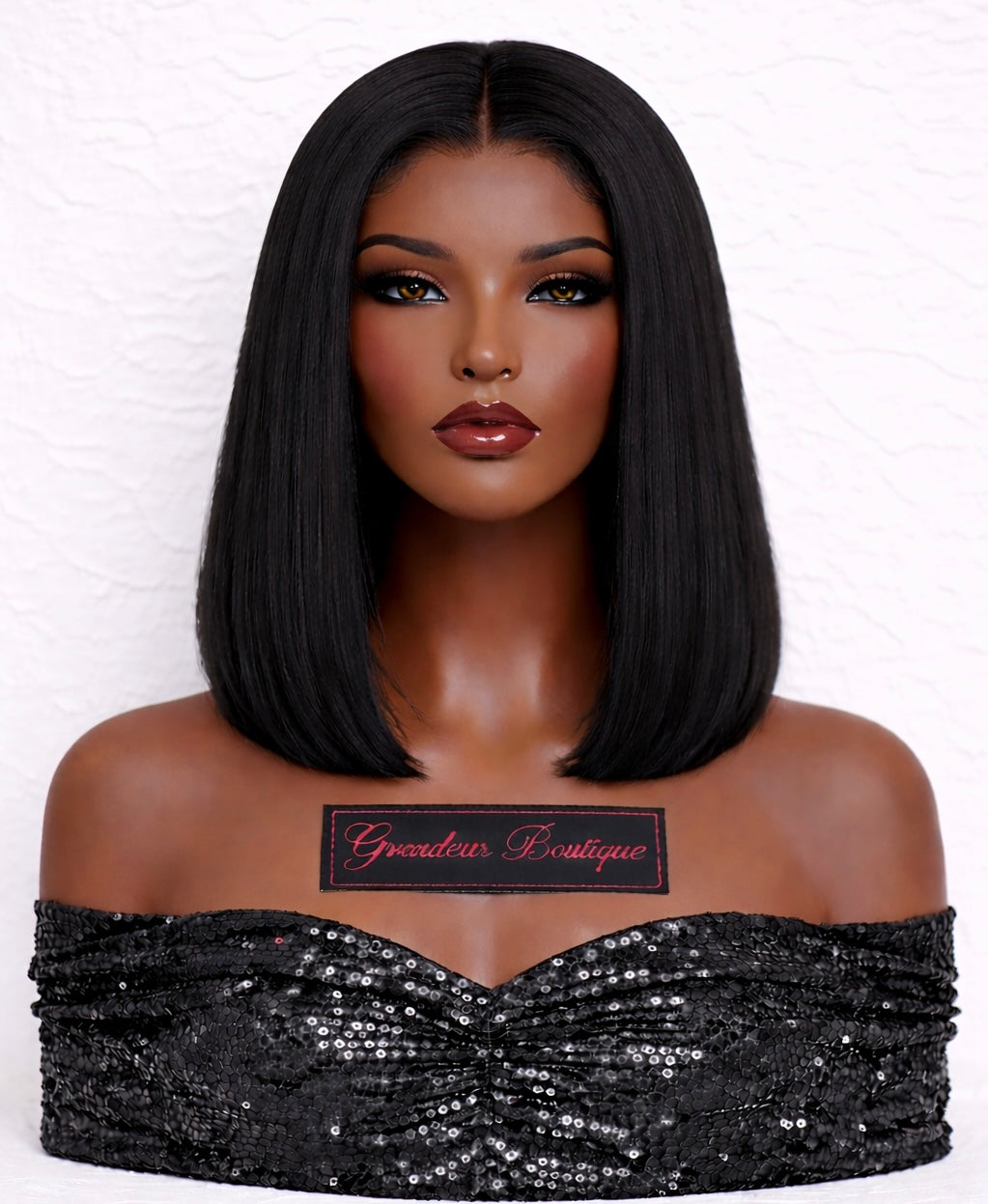 Grandeur Classic Bob – 5x5 HD Closure Wig (1B)