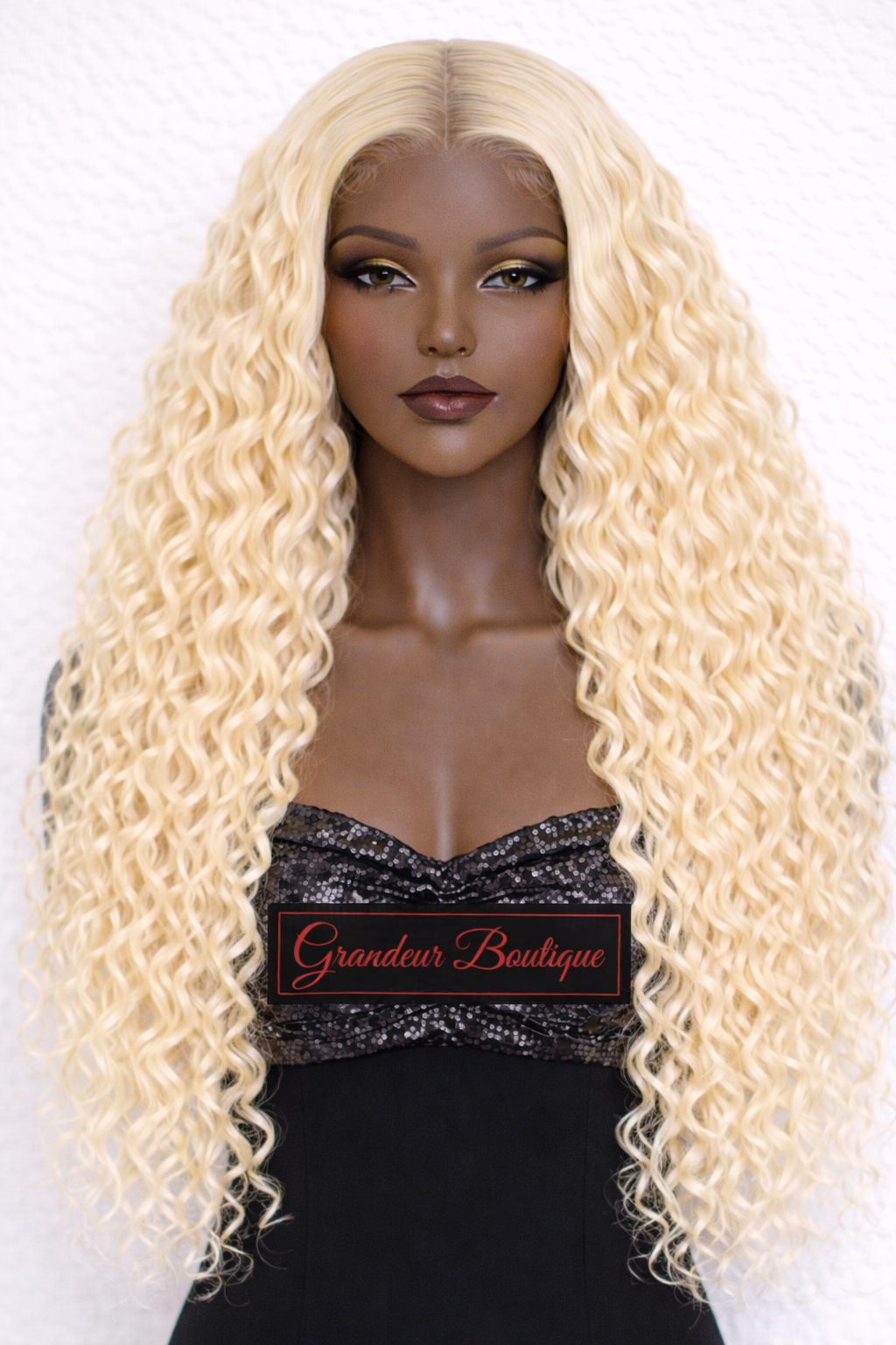 Grandeur Burmese Curly – 13x6 HD Frontal Wig (613 Blonde)
