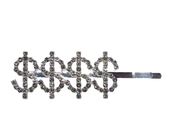 Rhinestone Bobby Pins with Statement Words and Phrases