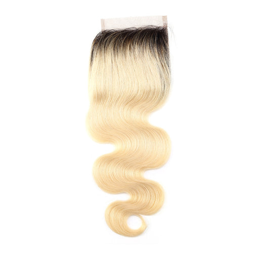 1B - 613 Ombre Transparent Closure