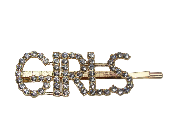 Rhinestone Bobby Pins with Statement Words and Phrases