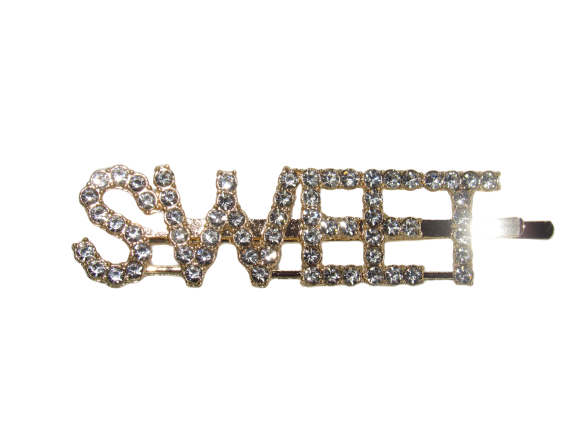 Rhinestone Bobby Pins with Statement Words and Phrases