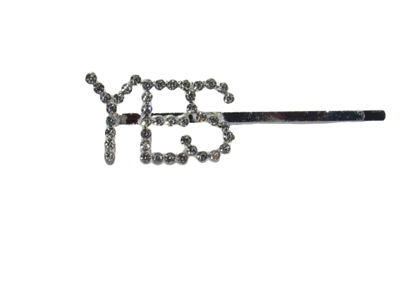 Rhinestone Bobby Pins with Statement Words and Phrases